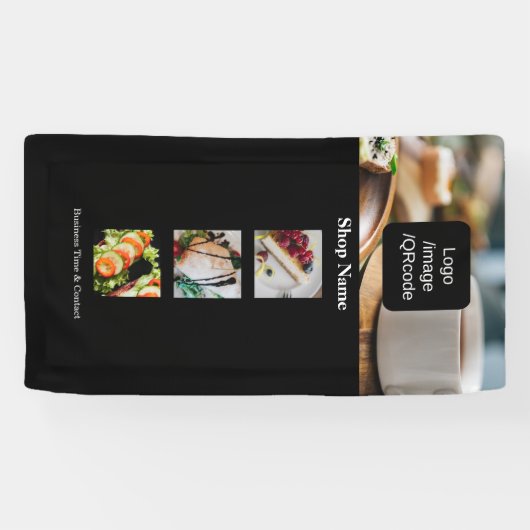 Moderne eenvoudige foto spandoek (Horizontaal)