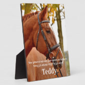 Moderne Eenvoudige Foto Sympathie Herinnering Herd Fotoplaat (Zijkant)