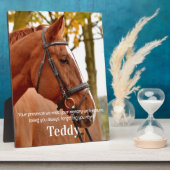 Moderne Eenvoudige Foto Sympathie Herinnering Herd Fotoplaat (Zijkant)