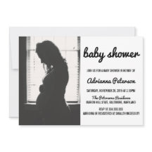 Moderne eenvoudige foto van Baby shower