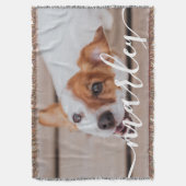 Moderne, eenvoudige foto van elegante grafische fo deken (Voorkant Verticaal)