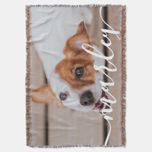 Moderne, eenvoudige foto van elegante grafische fo deken (Voorkant Verticaal)