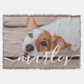 Moderne, eenvoudige foto van elegante grafische fo deken (Voorkant)