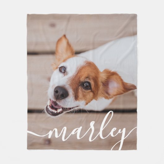 Moderne, eenvoudige foto van elegante grafische fo fleece deken (Voorkant)