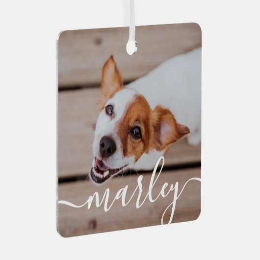 Moderne, eenvoudige foto van elegante grafische fo metalen ornament (Voorkant Rechts)