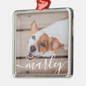 Moderne, eenvoudige foto van elegante grafische fo metalen ornament (Links)