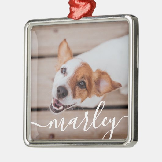 Moderne, eenvoudige foto van elegante grafische fo metalen ornament (Links)