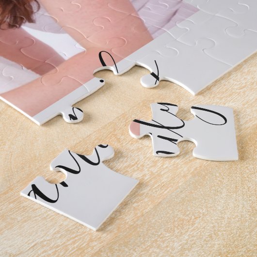 Moderne, eenvoudige foto voor afspeelbare Script Legpuzzel (Zijkant)