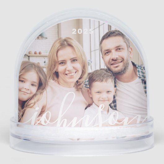 Moderne, eenvoudige foto voor afspeelbare Script Sneeuwbol (Voorkant)