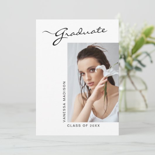 Moderne, eenvoudige foto voor elegant script | AFS Aankondiging (Staand voorkant)