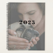 Moderne eenvoudige foto witte overlay planner (Voorkant)