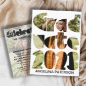 Moderne, eenvoudige foto, zwart-wit uitnodiging briefkaart