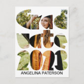 Moderne, eenvoudige foto, zwart-wit uitnodiging briefkaart (Voorkant)