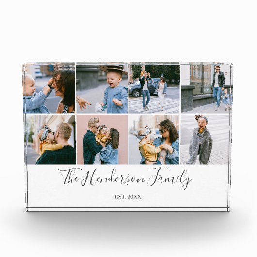 Moderne eenvoudige fotocollage fotoblokken (Voorkant)