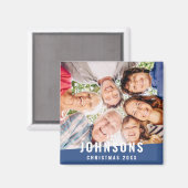 Moderne eenvoudige fotofeestdag voor moderne grafi magneet (Voorkant / Achterkant)