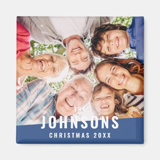 Moderne eenvoudige fotofeestdag voor moderne grafi magneet (Voorkant)