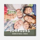 Moderne eenvoudige fotofeestdag voor moderne grafi magneet (Voorkant)