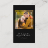 Moderne, eenvoudige fotograaf Trendy Visitekaartje (Voorkant)