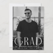 Moderne Eenvoudige Fotogradatie Partij Kaart (Voorkant)