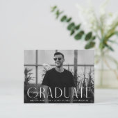 Moderne Eenvoudige Fotogradatie Partij Uitnodiging Briefkaart (Staand voorkant)