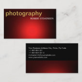 Moderne eenvoudige fotografie-Visitekaartje Visitekaartje (Voorkant / Achterkant)