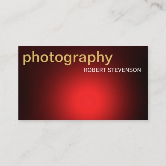 Moderne eenvoudige fotografie-Visitekaartje Visitekaartje (Voorkant)