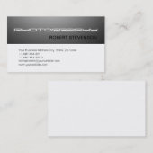 Moderne eenvoudige fotografie-Visitekaartje Visitekaartje (Voorkant / Achterkant)