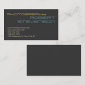 Moderne eenvoudige fotografie-Visitekaartje Visitekaartje (Voorkant / Achterkant)