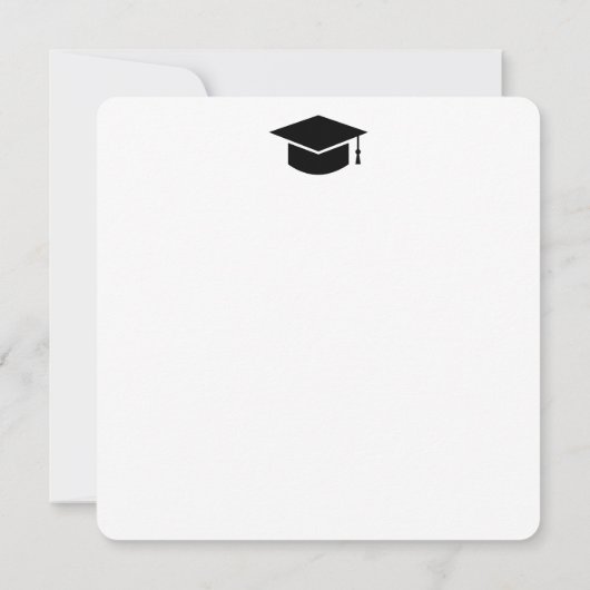 Moderne eenvoudige fotoklasse van 2024 afstuderen aankondiging (Achterkant)