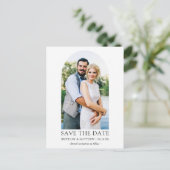 Moderne, eenvoudige foto's opslaan Datum Briefkaart (Staand voorkant)