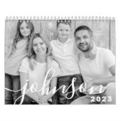 Moderne eenvoudige foto's van afspeelbare Script-s Kalender (Hoes)