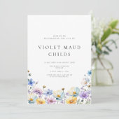 Moderne eenvoudige fotoviering van het leven begra kaart (Staand voorkant)