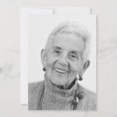 Moderne eenvoudige fotoviering van het leven begra kaart (Achterkant)