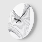 Moderne, eenvoudige, futuristische illustratie van grote klok (Hoek)