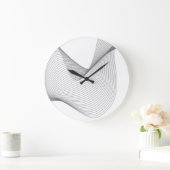 Moderne, eenvoudige, futuristische illustratie van grote klok (Huis)