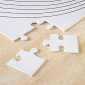 Moderne, eenvoudige, futuristische illustratie van legpuzzel (Zijkant)