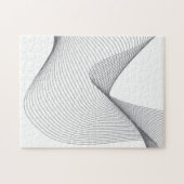 Moderne, eenvoudige, futuristische illustratie van legpuzzel (Horizontaal)