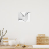 Moderne, eenvoudige, futuristische illustratie van poster (Keuken)