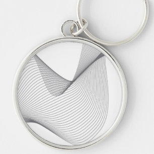Moderne, eenvoudige, futuristische illustratie van sleutelhanger