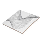 Moderne, eenvoudige, futuristische illustratie van tegeltje (Zijkant)