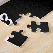 Moderne Eenvoudige Gedenkfoto Jigsaw Puzzel (Zijkant)