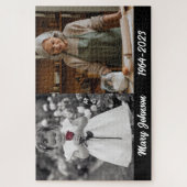 Moderne Eenvoudige Gedenkfoto Jigsaw Puzzel (Verticaal)