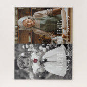 Moderne Eenvoudige Gedenkfoto Jigsaw Puzzel (Verticaal)