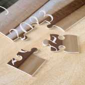 Moderne Eenvoudige Gedenkfoto Jigsaw Puzzel (Zijkant)