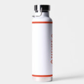 Moderne eenvoudige gepersonaliseerde Afstuderen ro Waterfles (Rechts)