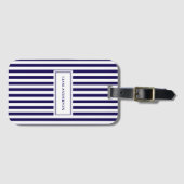 Moderne Eenvoudige Gepersonaliseerde Verticale Ges Bagagelabel (Voorkant (horizontaal))