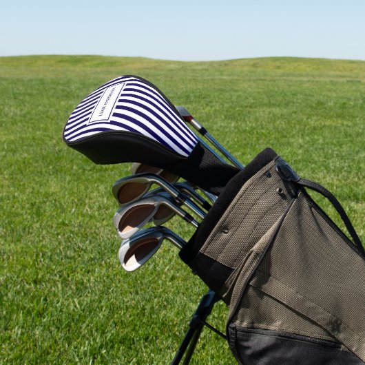 Moderne Eenvoudige Gepersonaliseerde Verticale Ges Golfheadcover (Insitu)
