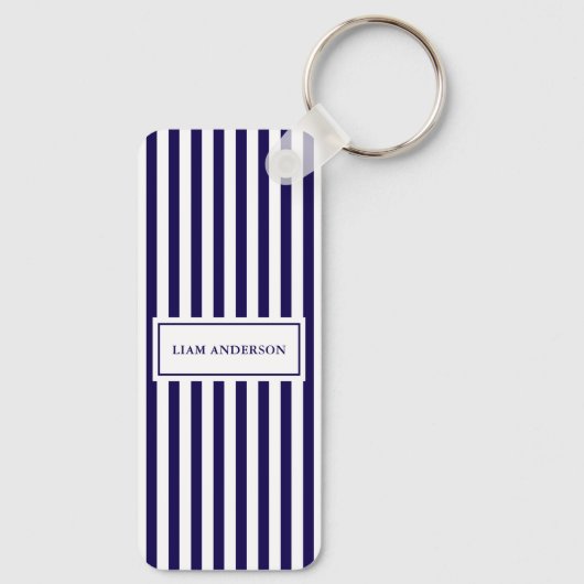 Moderne Eenvoudige Gepersonaliseerde Verticale Ges Sleutelhanger (Achterkant)
