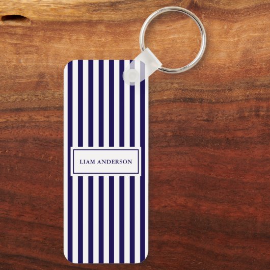 Moderne Eenvoudige Gepersonaliseerde Verticale Ges Sleutelhanger (Achterkant)