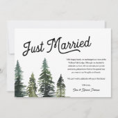 Moderne eenvoudige, gewoon gehuwde aankondiging va (Voorkant)